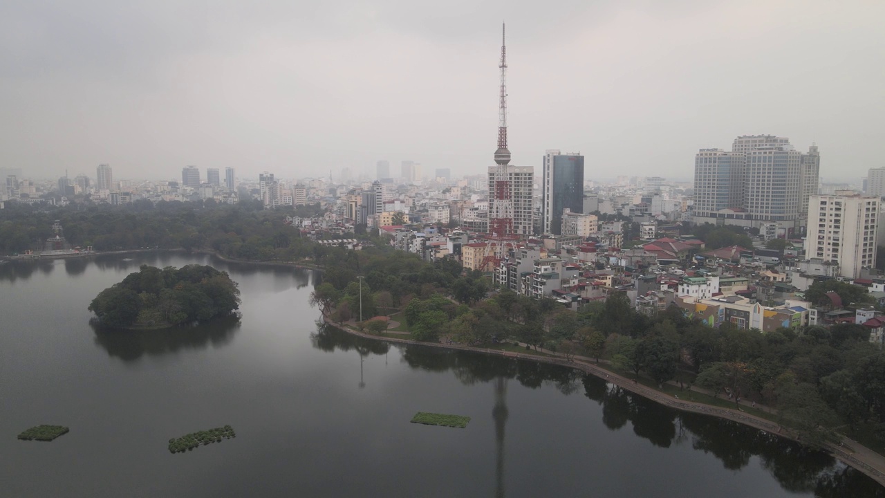 越南河内鸟瞰图视频素材