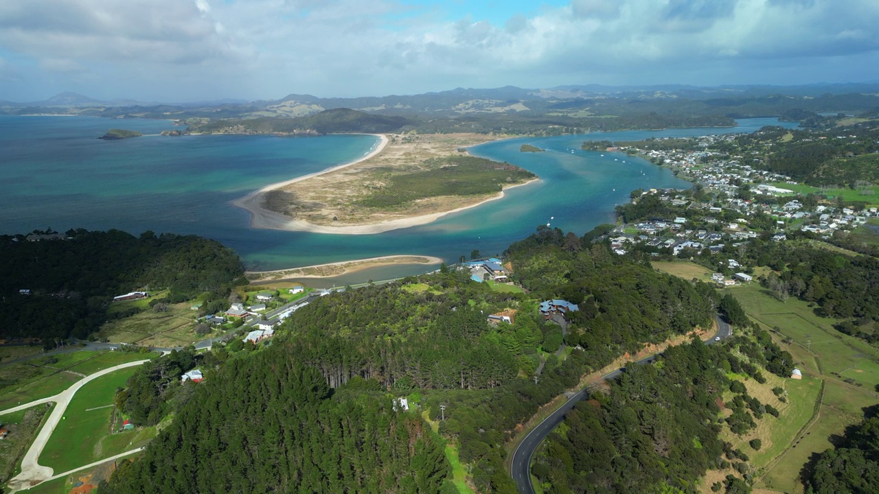 新西兰空中海岸线视频素材