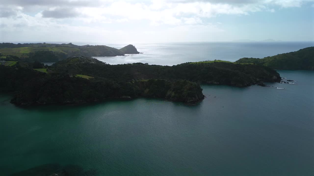 新西兰空中海岸线视频素材