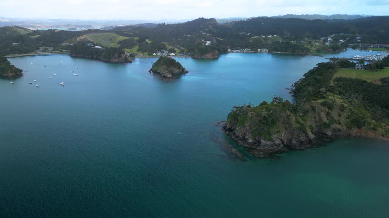 新西兰空中海岸线视频素材