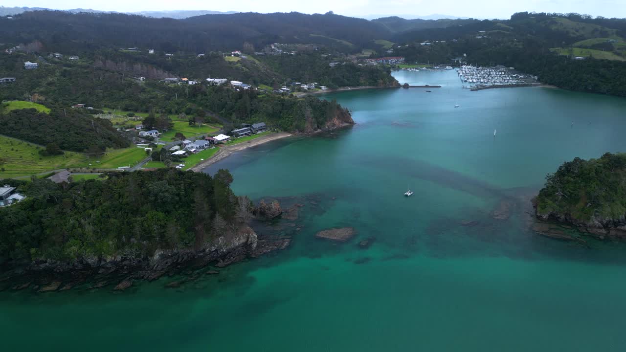 新西兰空中海岸线视频素材