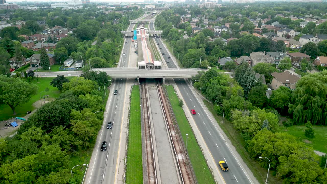 航拍高速公路视频素材