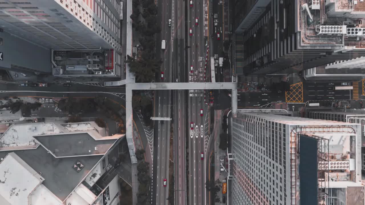 通往城市的交通红外线天线视频素材