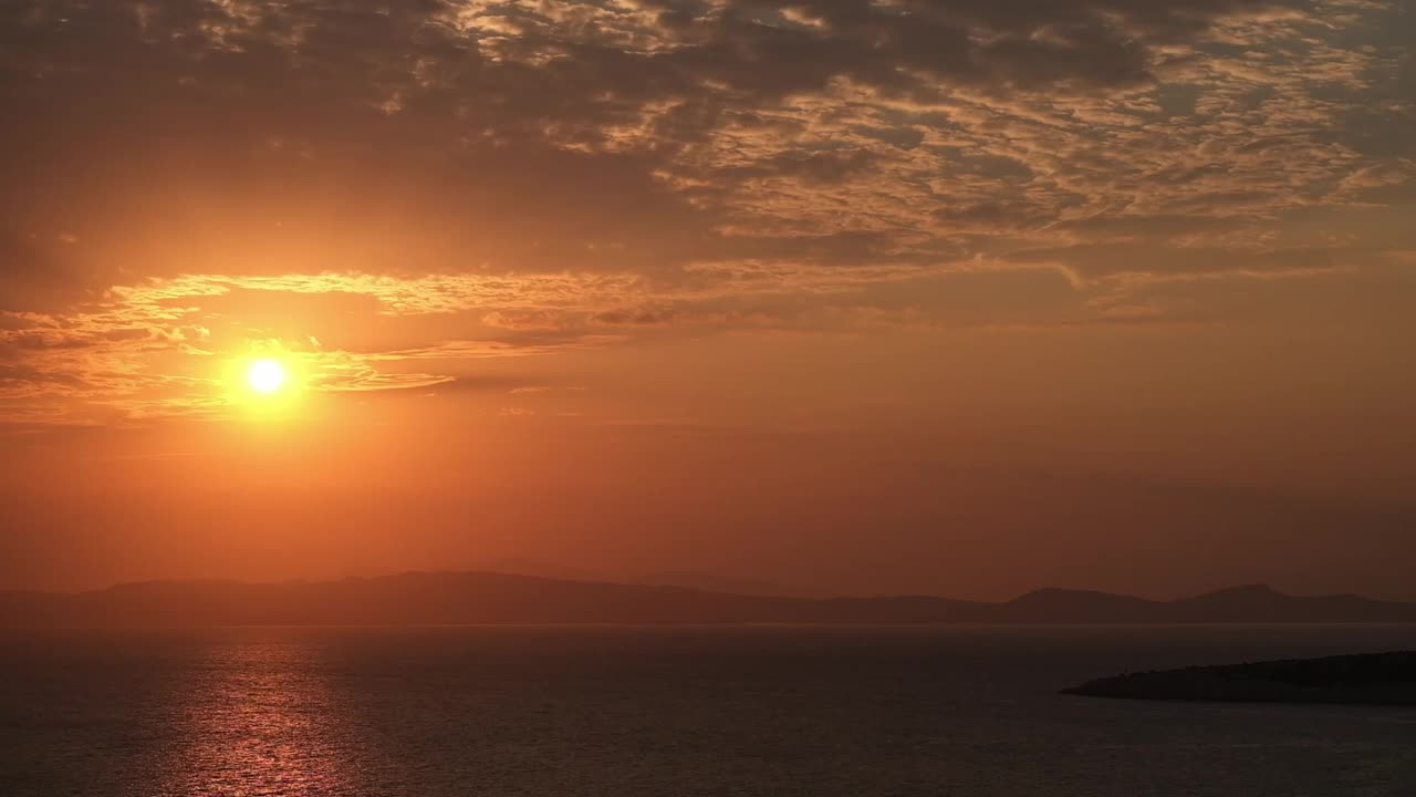 爱琴海的夏日日出视频素材