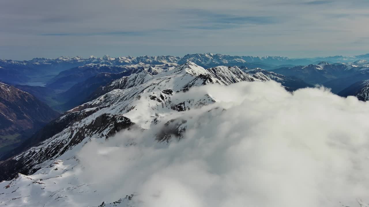 高山雪山景观视频素材