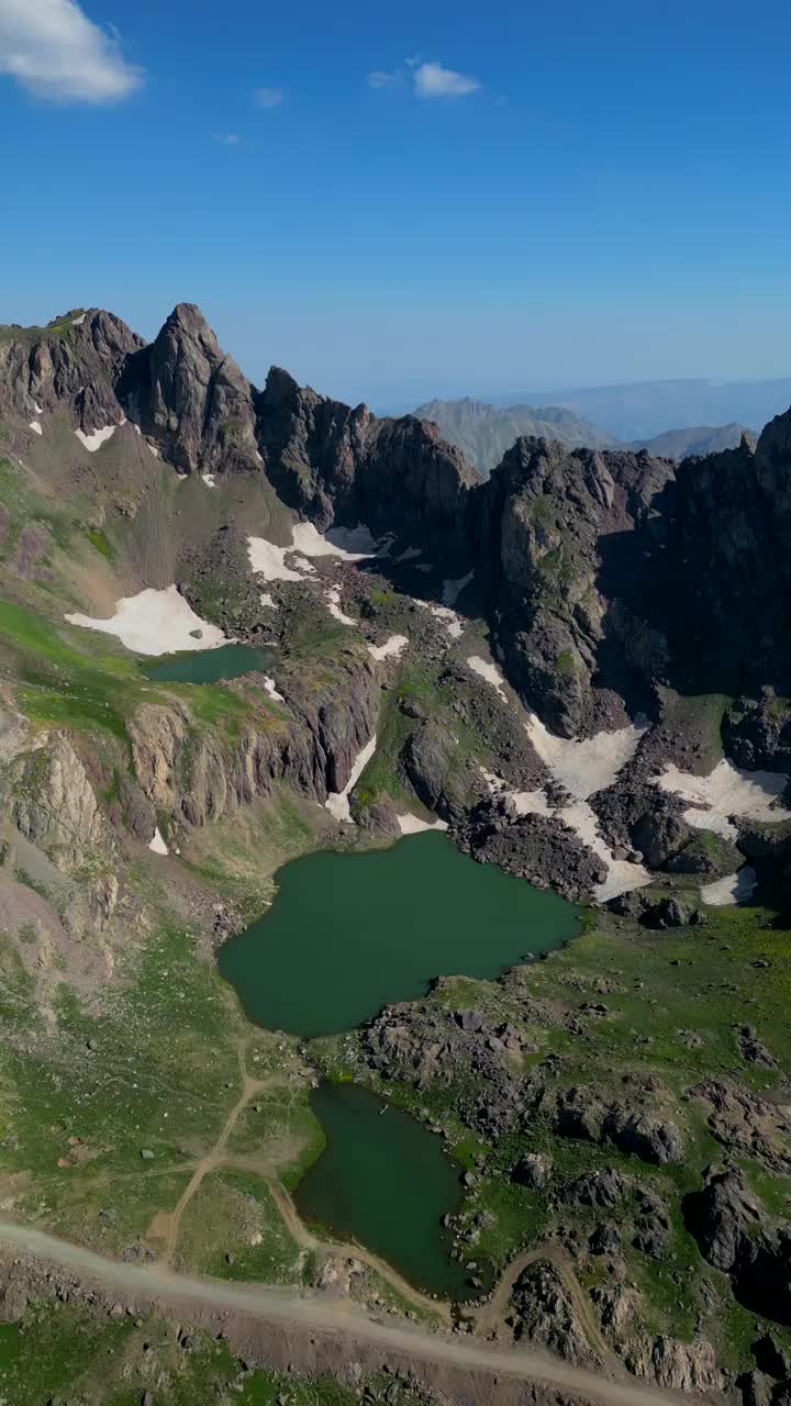 山区冰川融化，全球变暖，旅游，登山视频素材