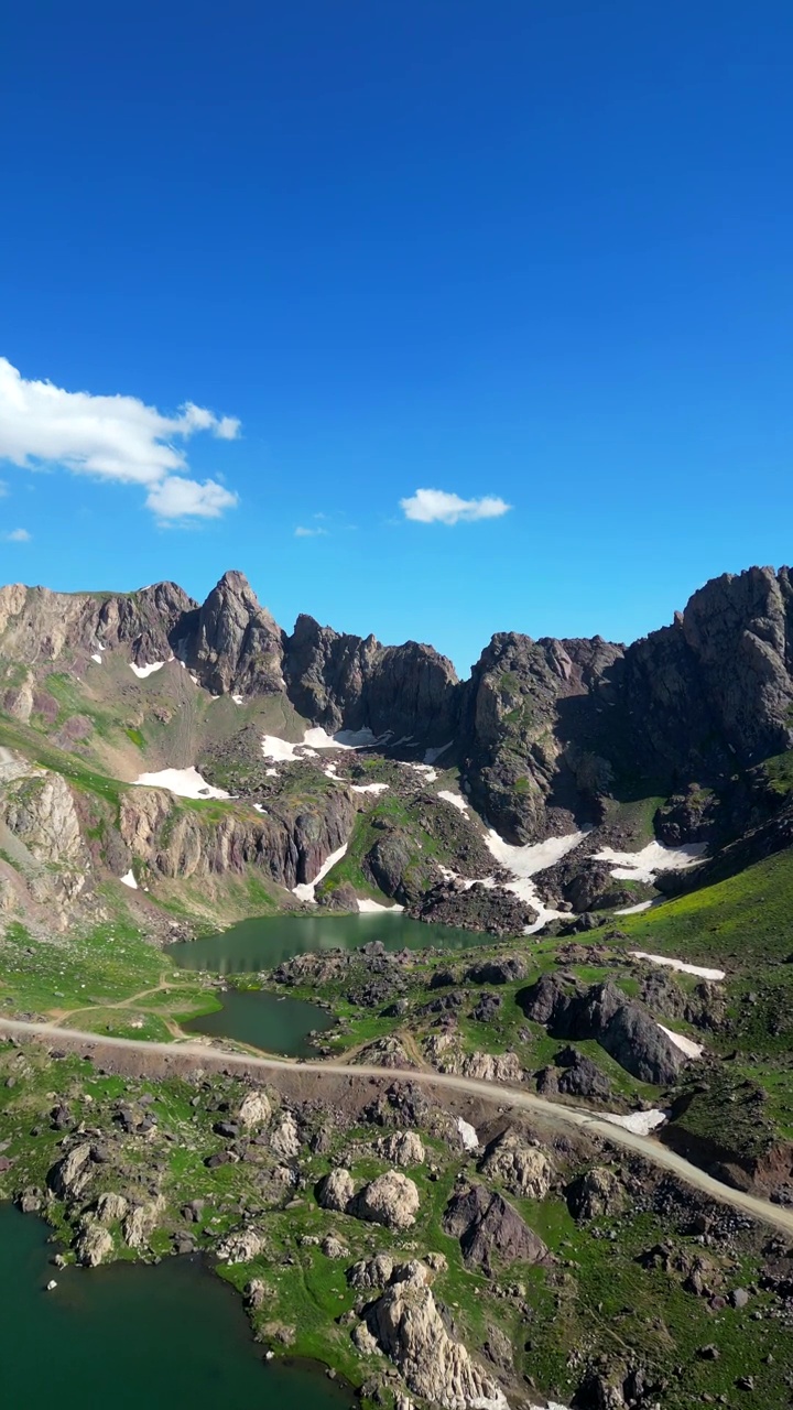 山区冰川融化，全球变暖，旅游，登山视频素材