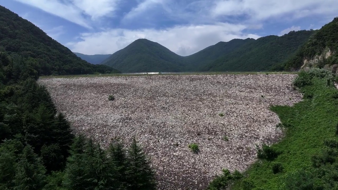 韩国大邱达城郡，加昌湖和广德寺风景视频素材