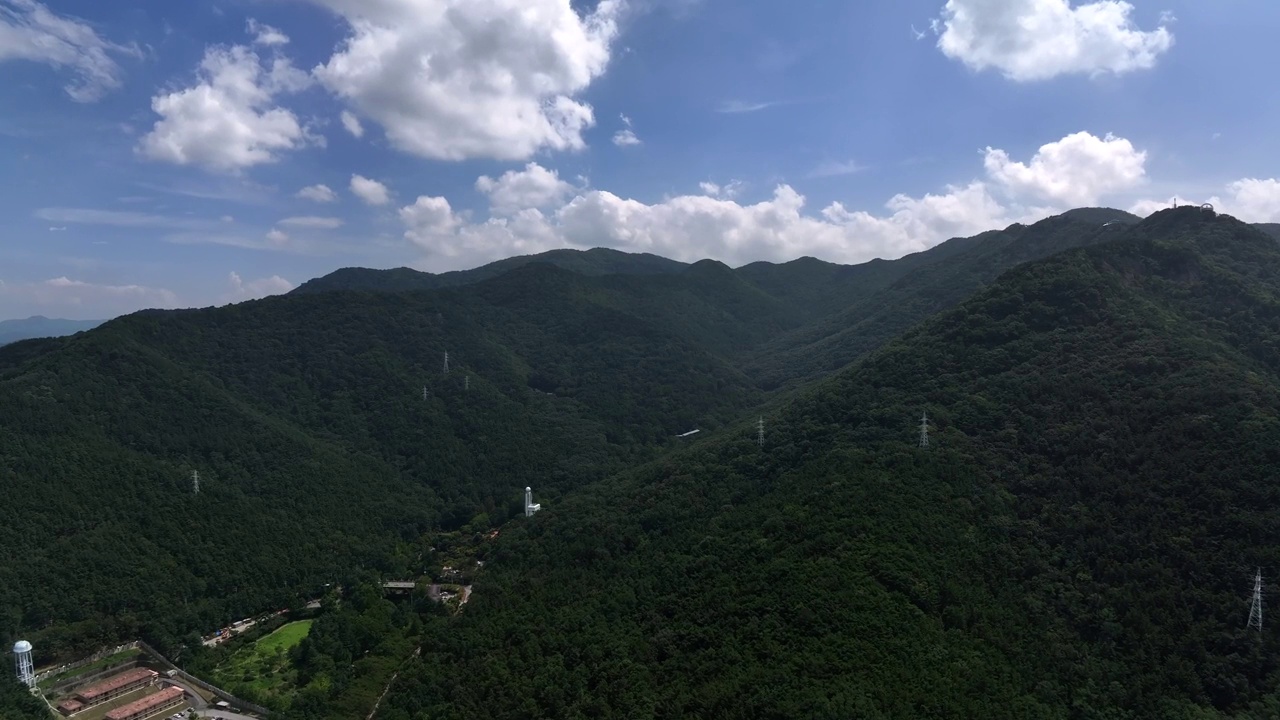 韩国大邱南区狎山、碧山、洛东江胜利纪念馆的自然风光视频素材