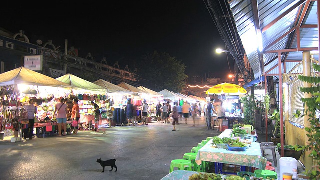 本地夜市视频素材