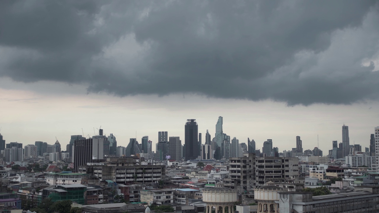 雨云形成的时间间隔。视频素材