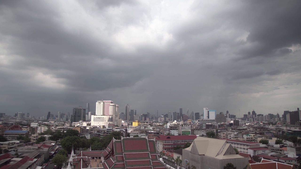 雨云形成的时间间隔。视频素材