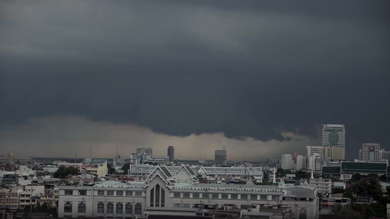 雨云形成的时间间隔。视频素材