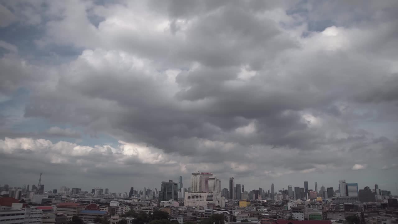 雨云形成的时间间隔。视频素材