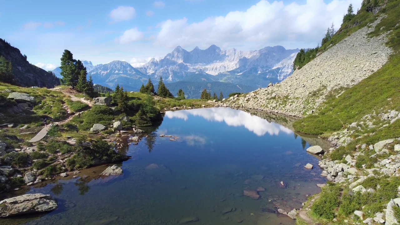 Spiegelsee湖的壮观全景视频素材