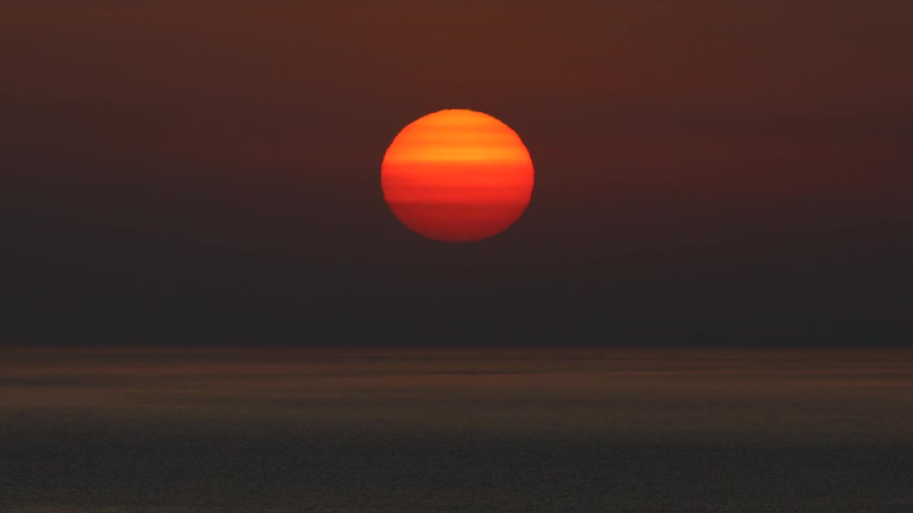 4K:海上的日落视频下载