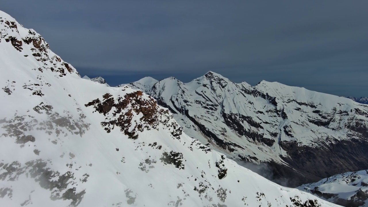 高山雪山景观视频素材