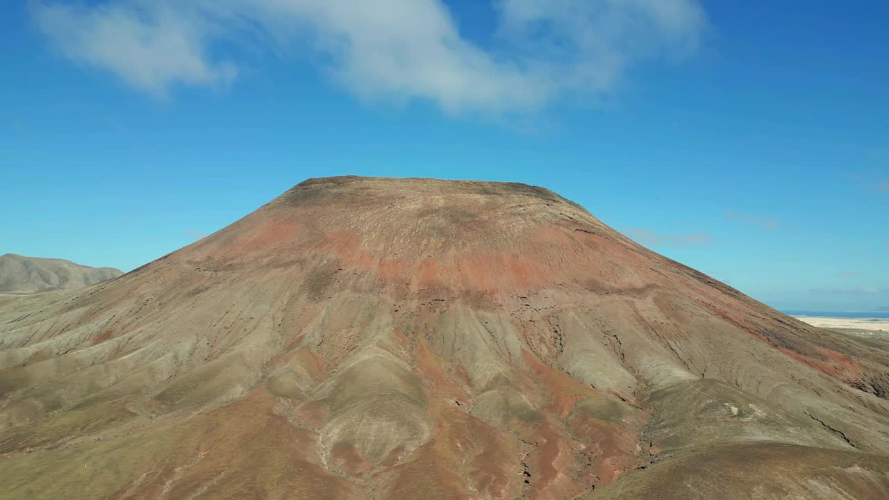 蒙大拿罗哈火山附近的Corralejo富埃特文图拉西班牙航空轨道剪辑视频素材