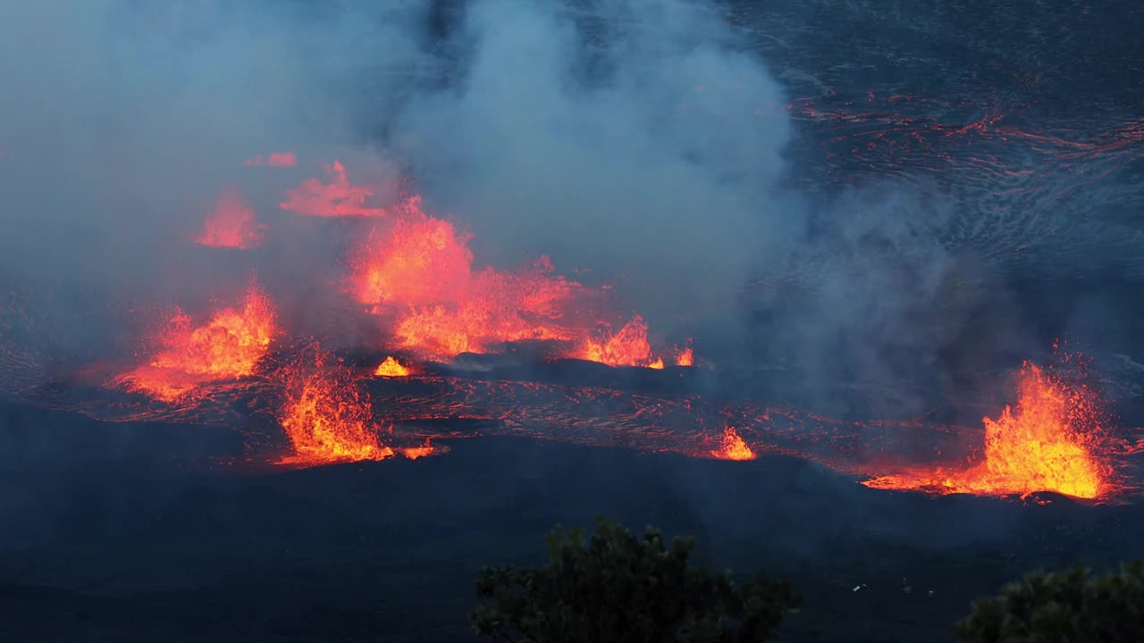 2023年9月10日基拉韦厄火山爆发视频素材