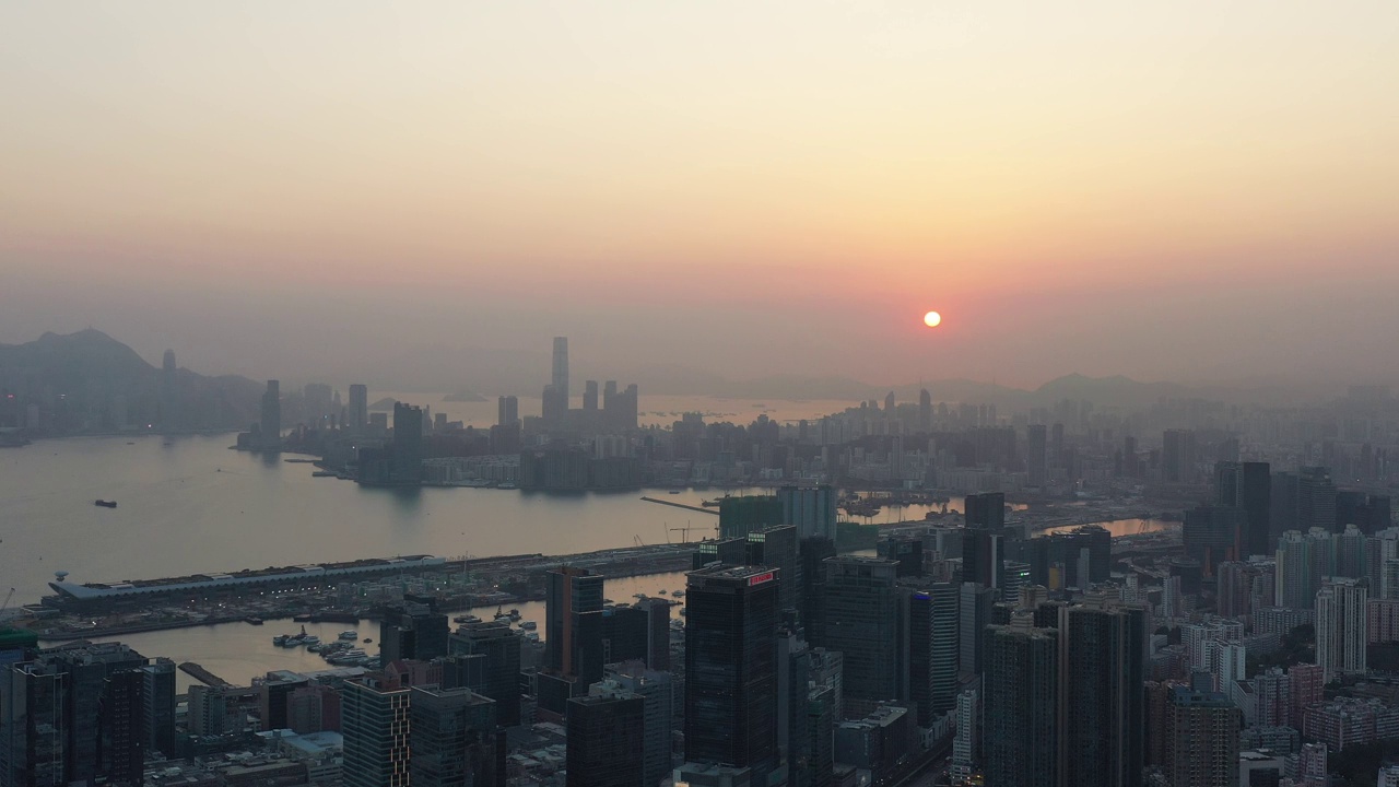 2021年6月21日，香港观塘市景视频素材