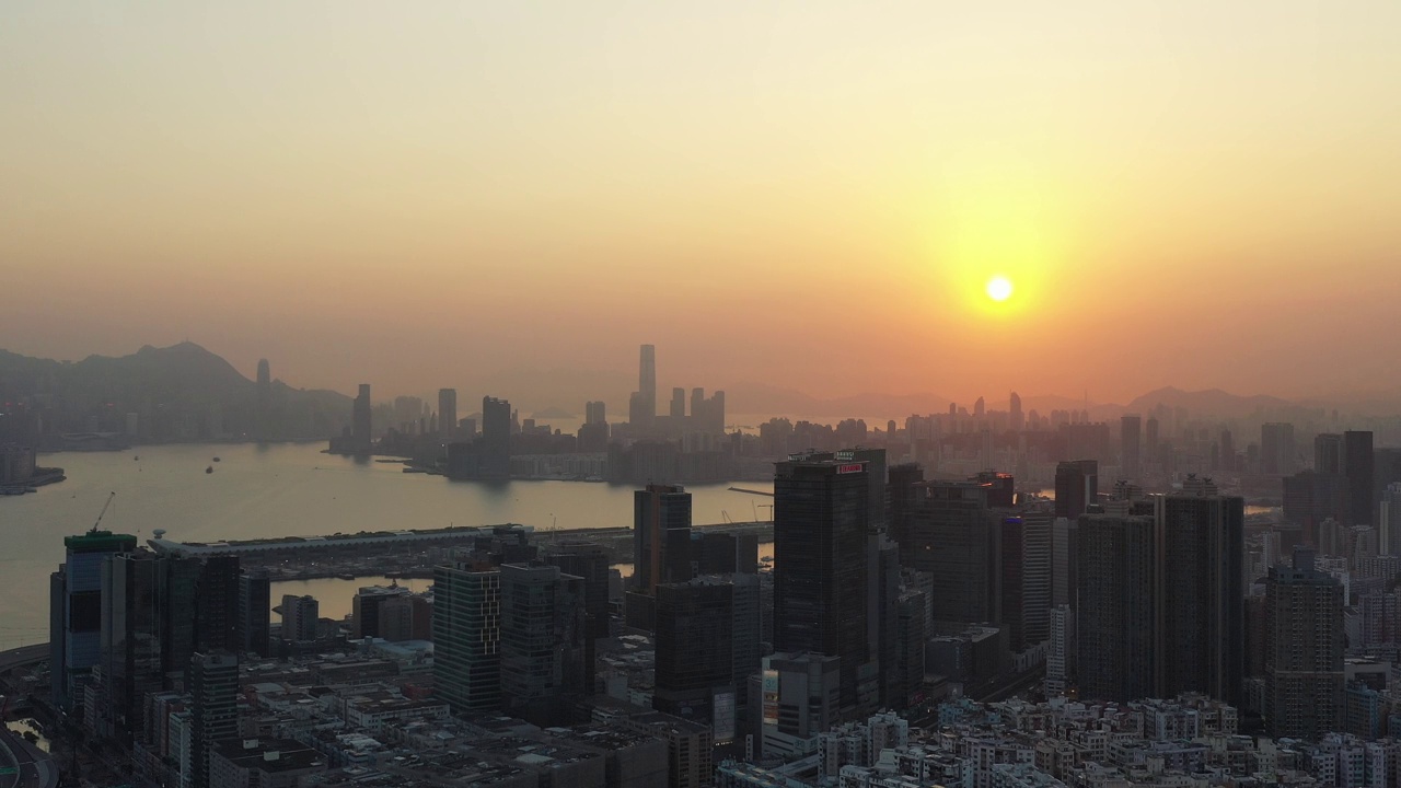 2021年6月21日，香港观塘市景视频素材