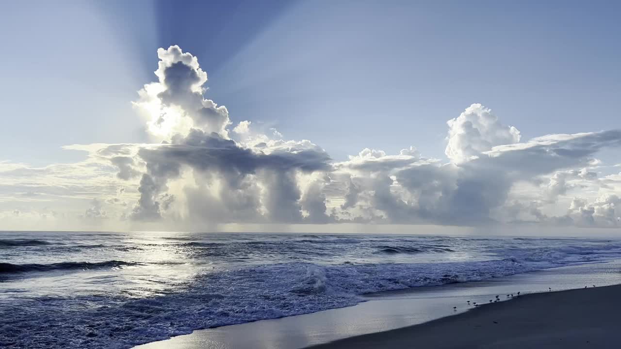 海滩上的日出视频下载