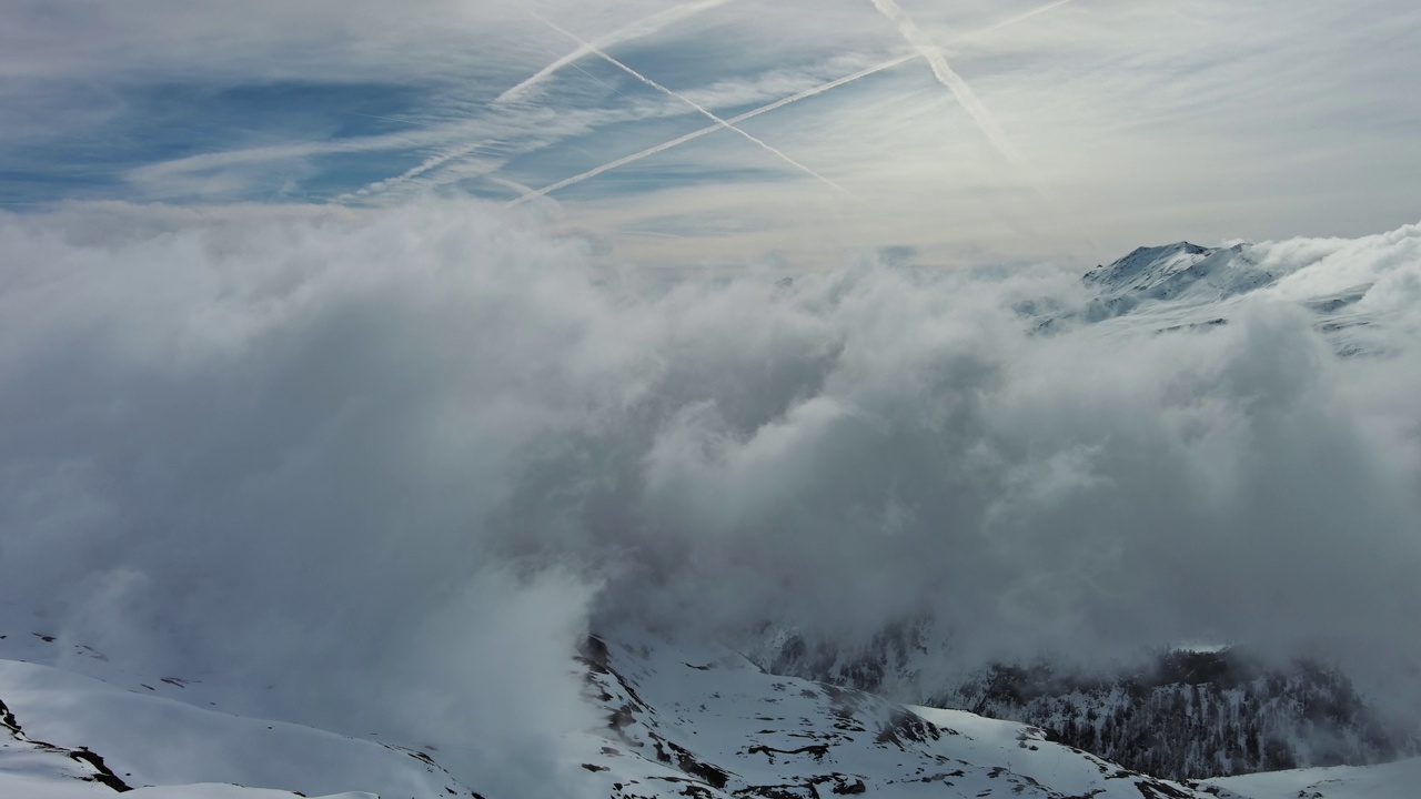 高山雪山景观视频素材