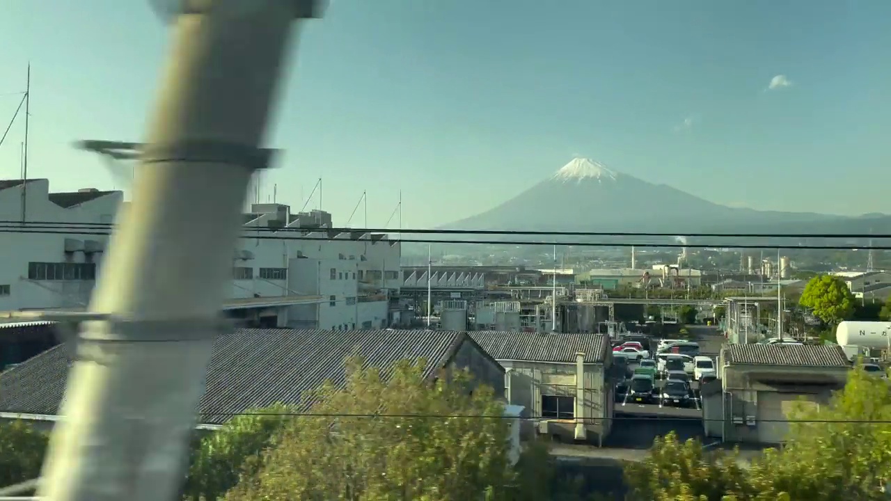 日本:富士山的跟踪视图视频素材