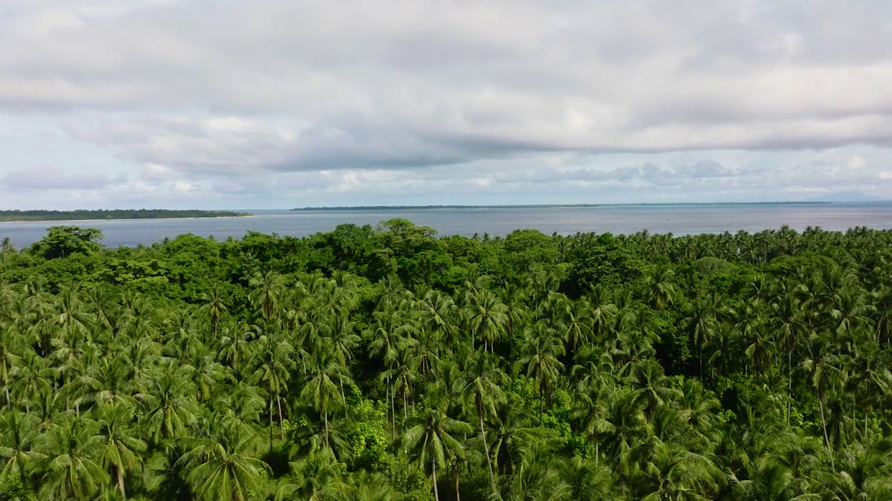 有海和岛的海景。视频素材