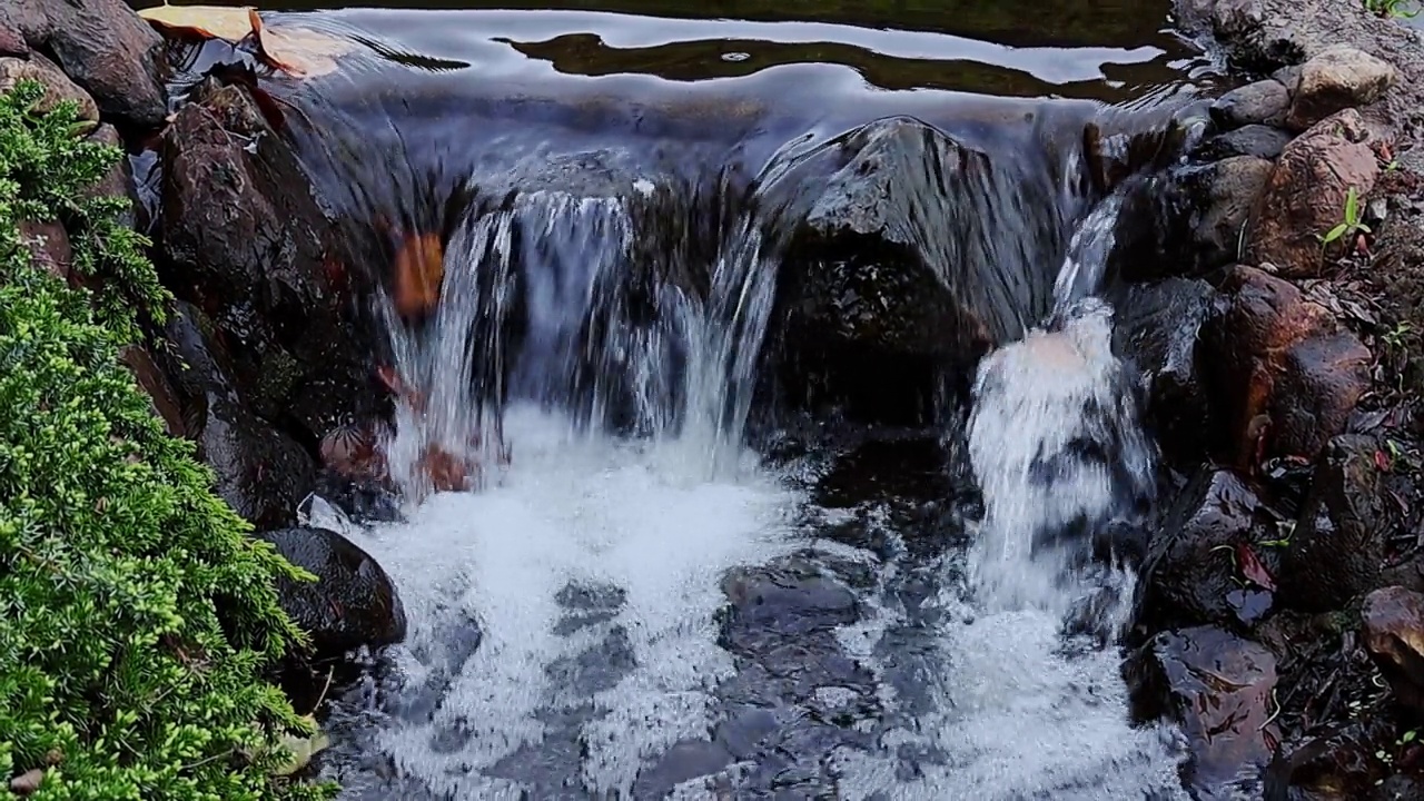 水流近景。视频素材