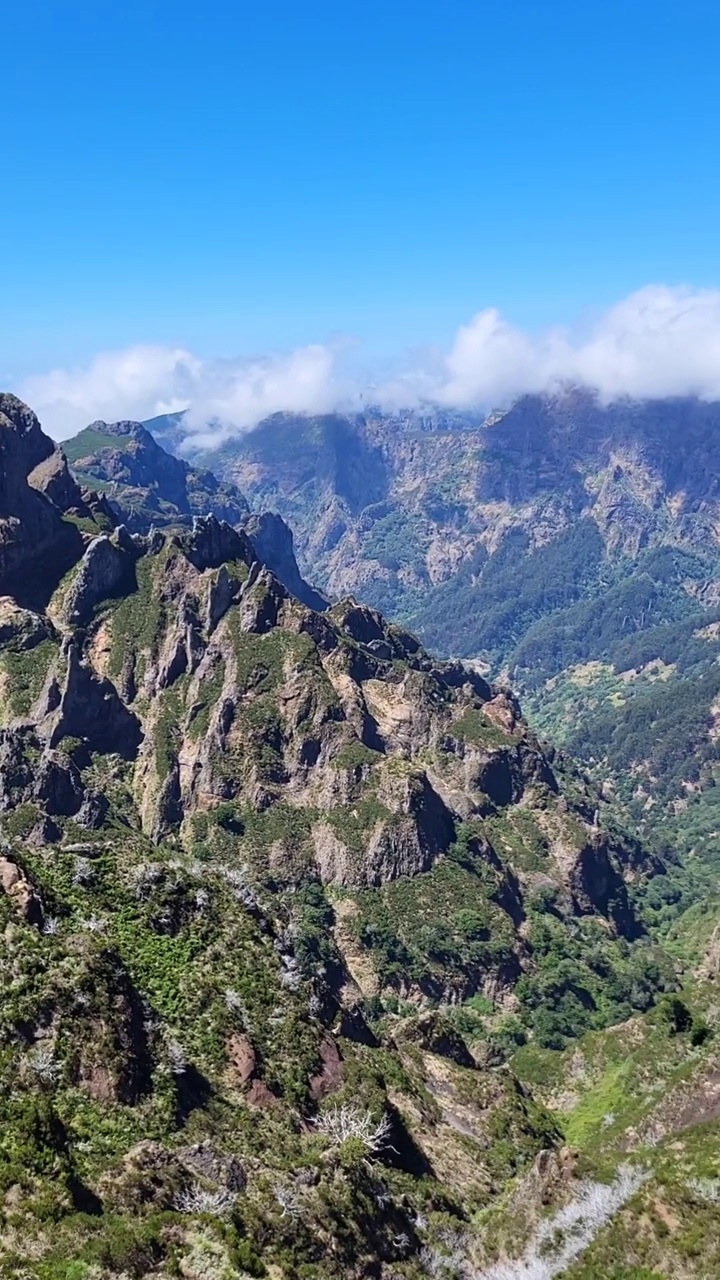 马德拉岛山峰视频素材