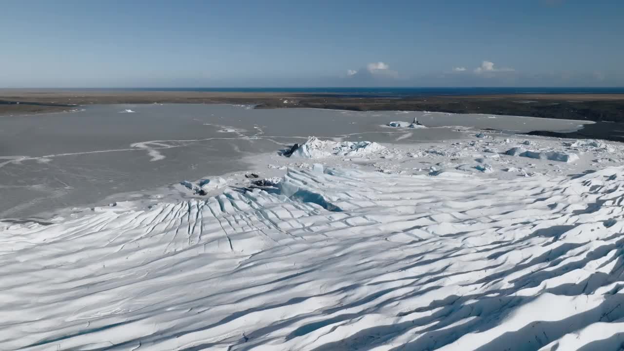 冰岛的冰川视频素材