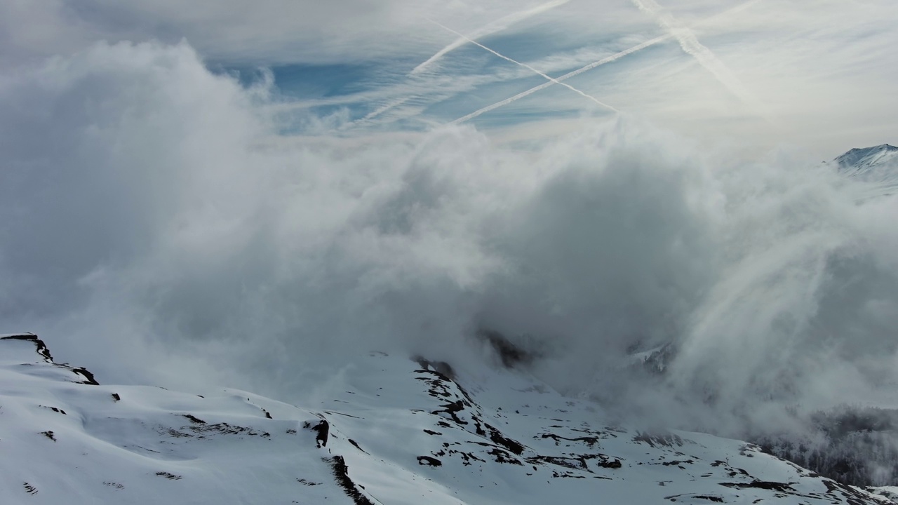 高山雪山景观视频素材