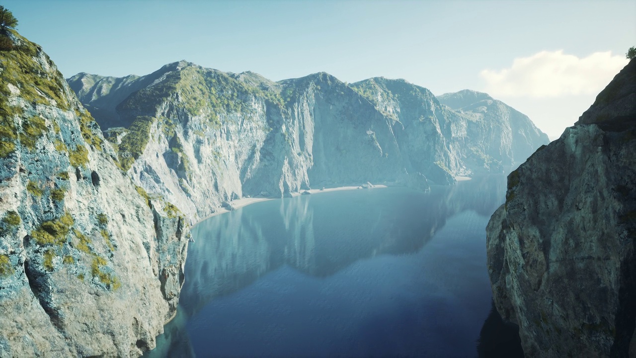 海景和海岸线视频素材