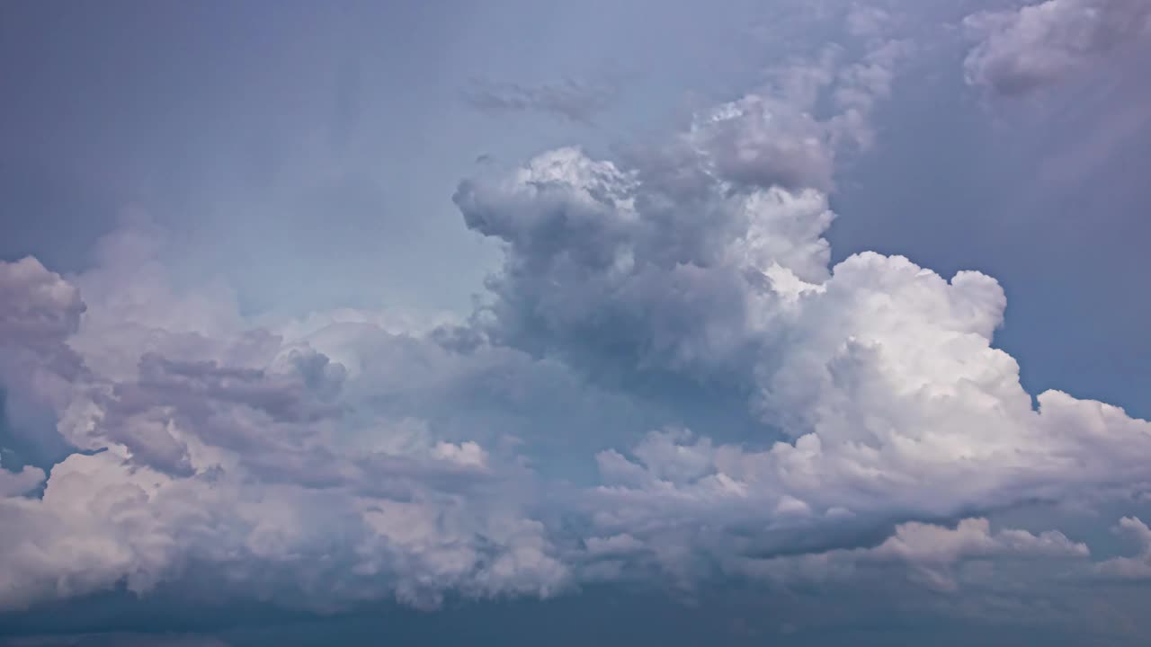 暴风雨云形成的时间间隔视频素材