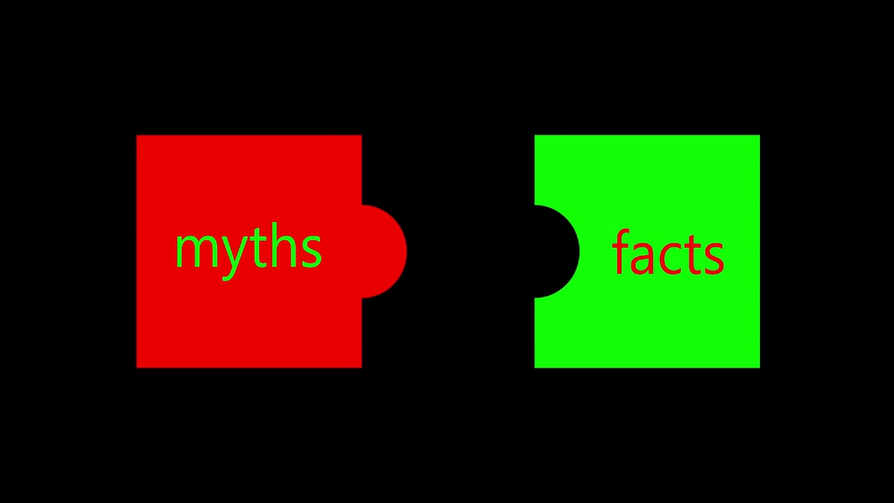 神话vs事实。彻底的事实核查或简单的比较证据的概念视频素材