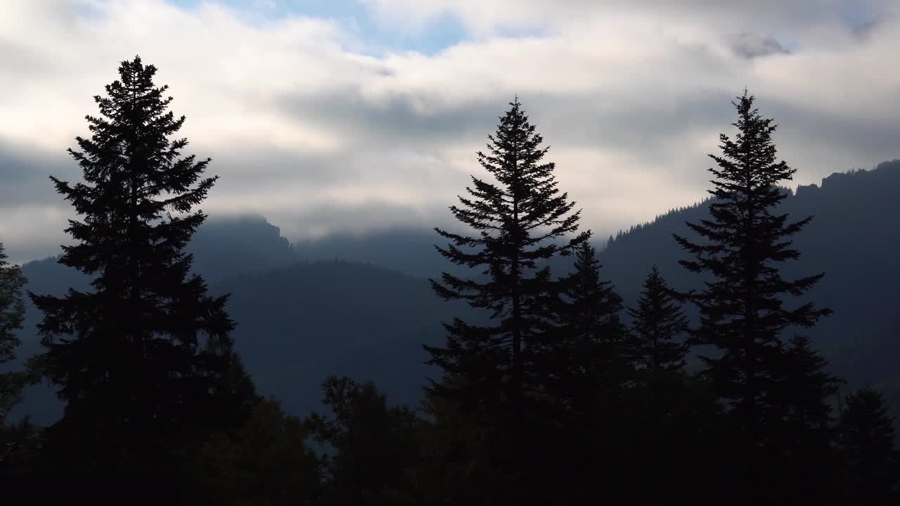 在塔特拉的扎科帕内的延时山脉-美丽的风景在夏天视频素材