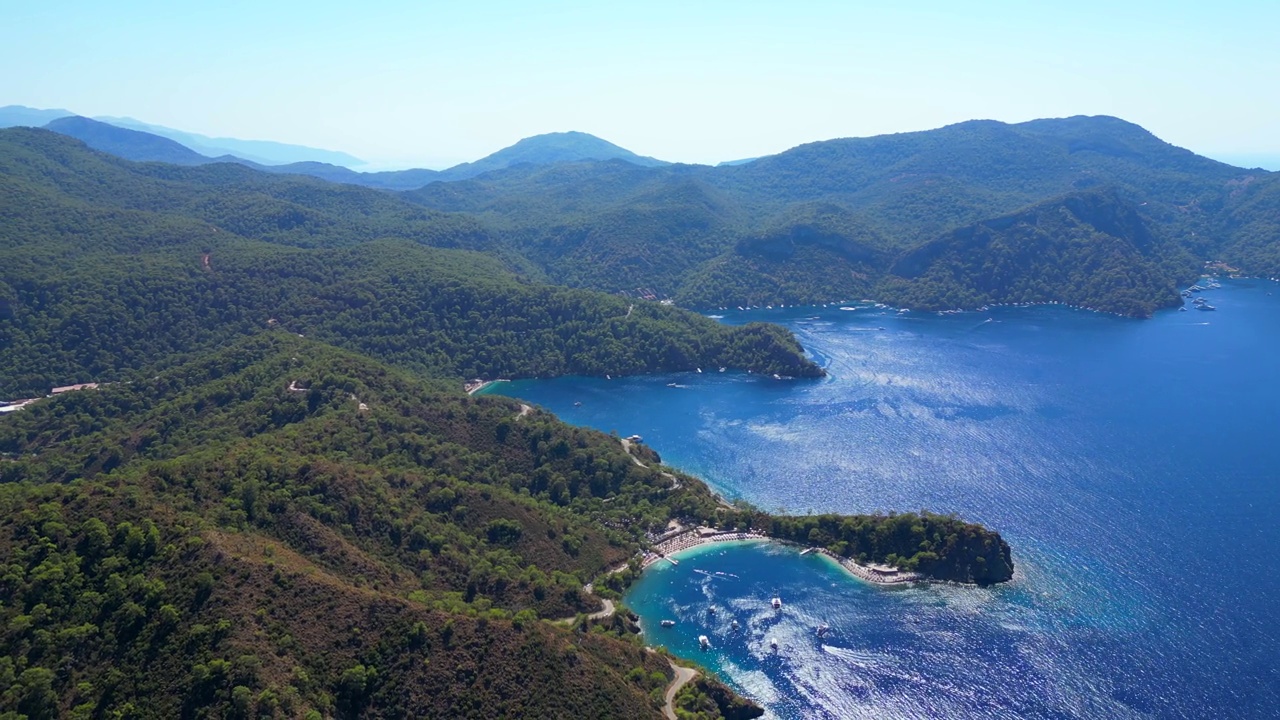 土耳其地中海景观。视频素材