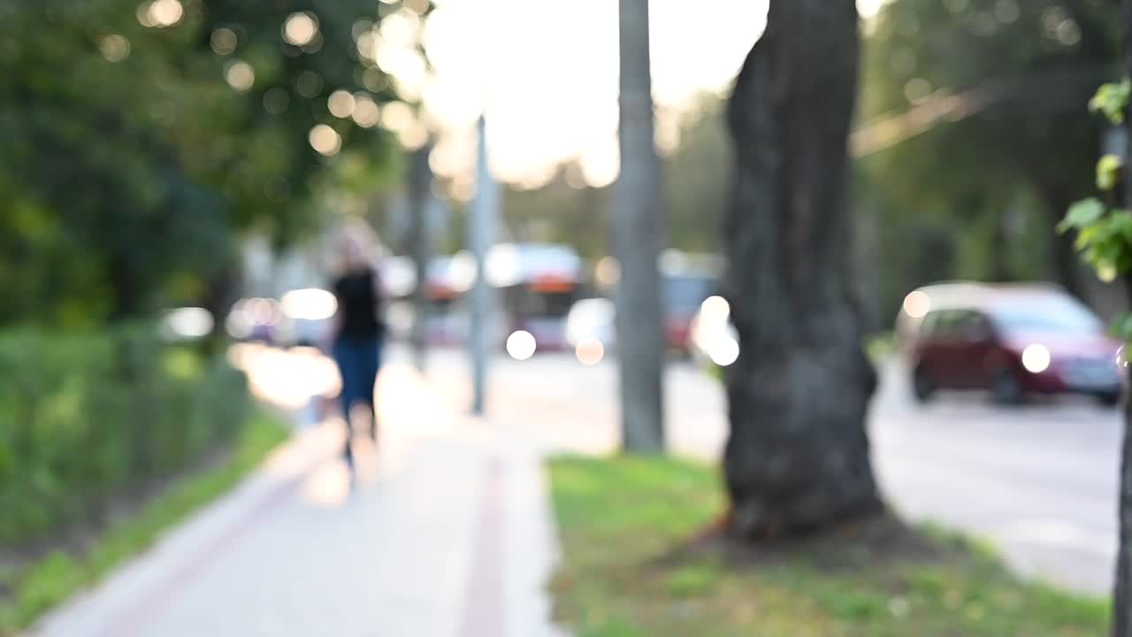 城市模糊视频素材