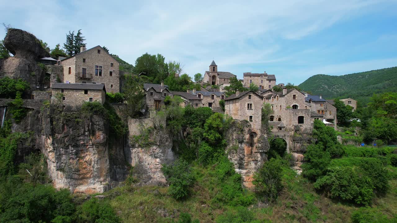 南特村，法国，阿威龙视频素材