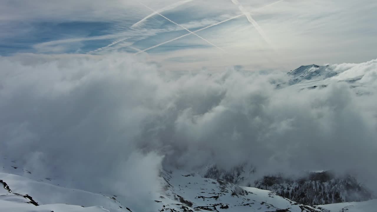 高山雪山景观视频素材