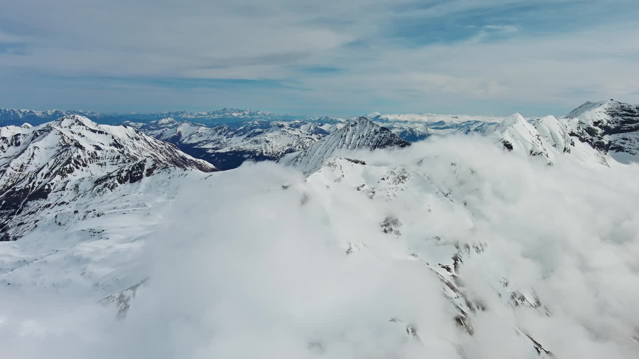 高山雪山景观视频素材