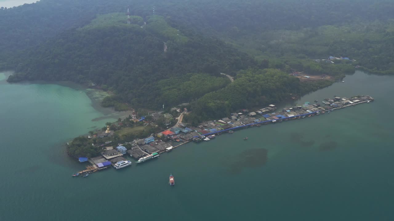 海边村，高库特岛，泰国视频素材