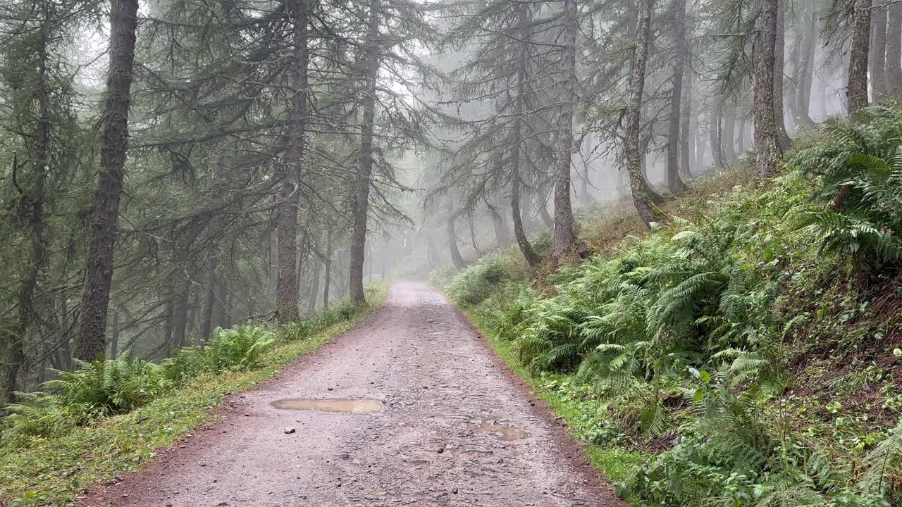 高山口自行车打包，用自行车携带旅行装备视频素材