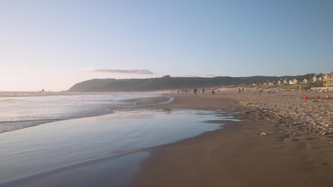 大炮滩海岸线视频素材