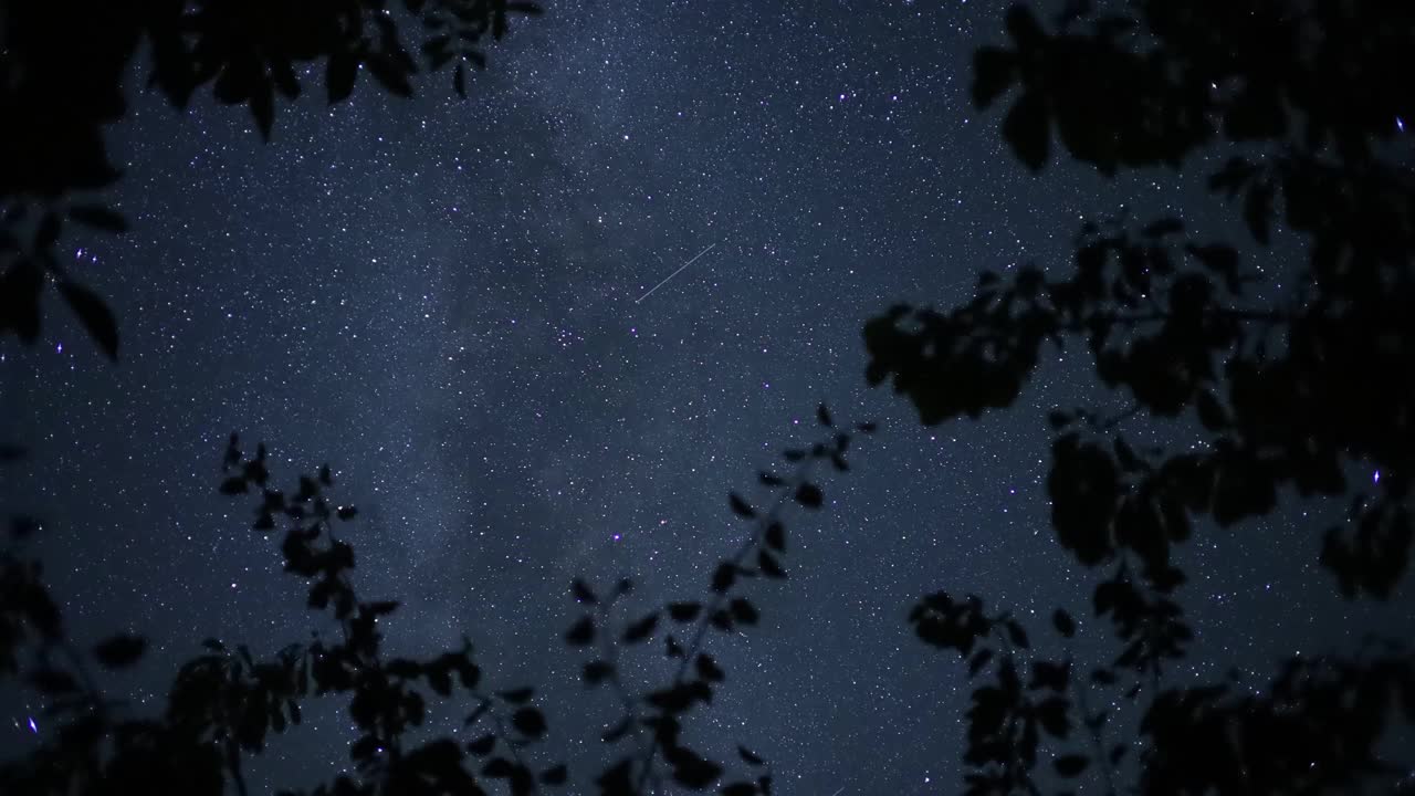 4k延时拍摄的银河系夜空视频素材