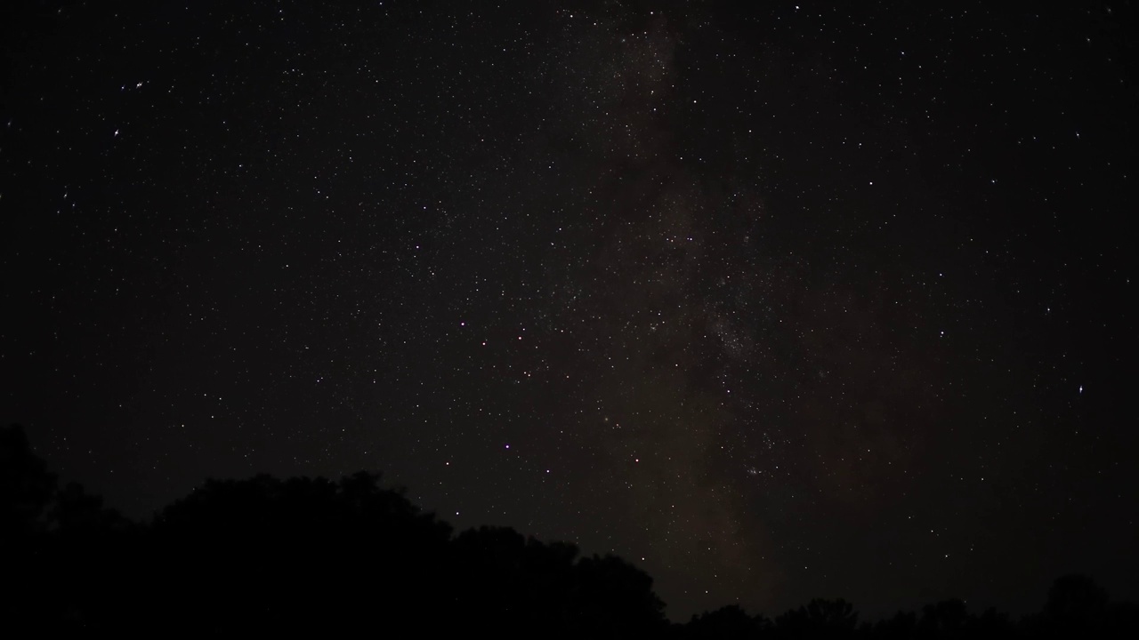 4k延时拍摄的银河系夜空视频素材