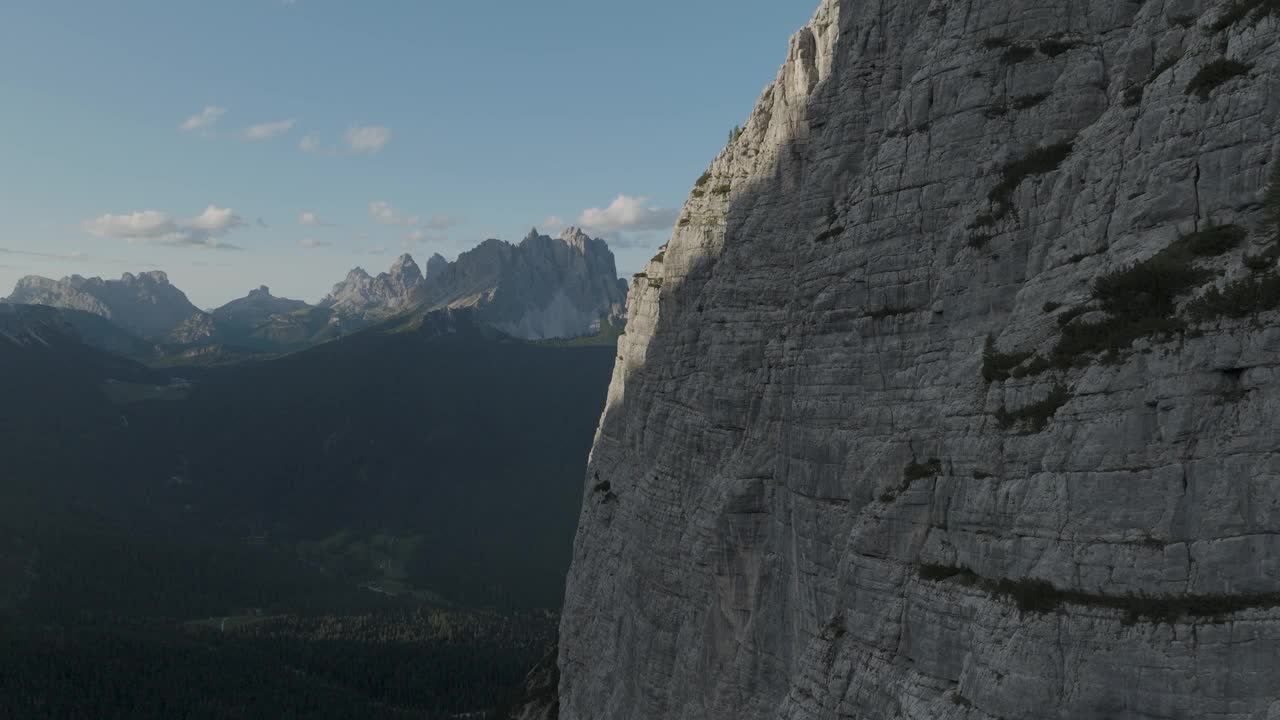 鸟瞰Cortina d’ampezzo, Trentino，南蒂罗尔，意大利。视频素材