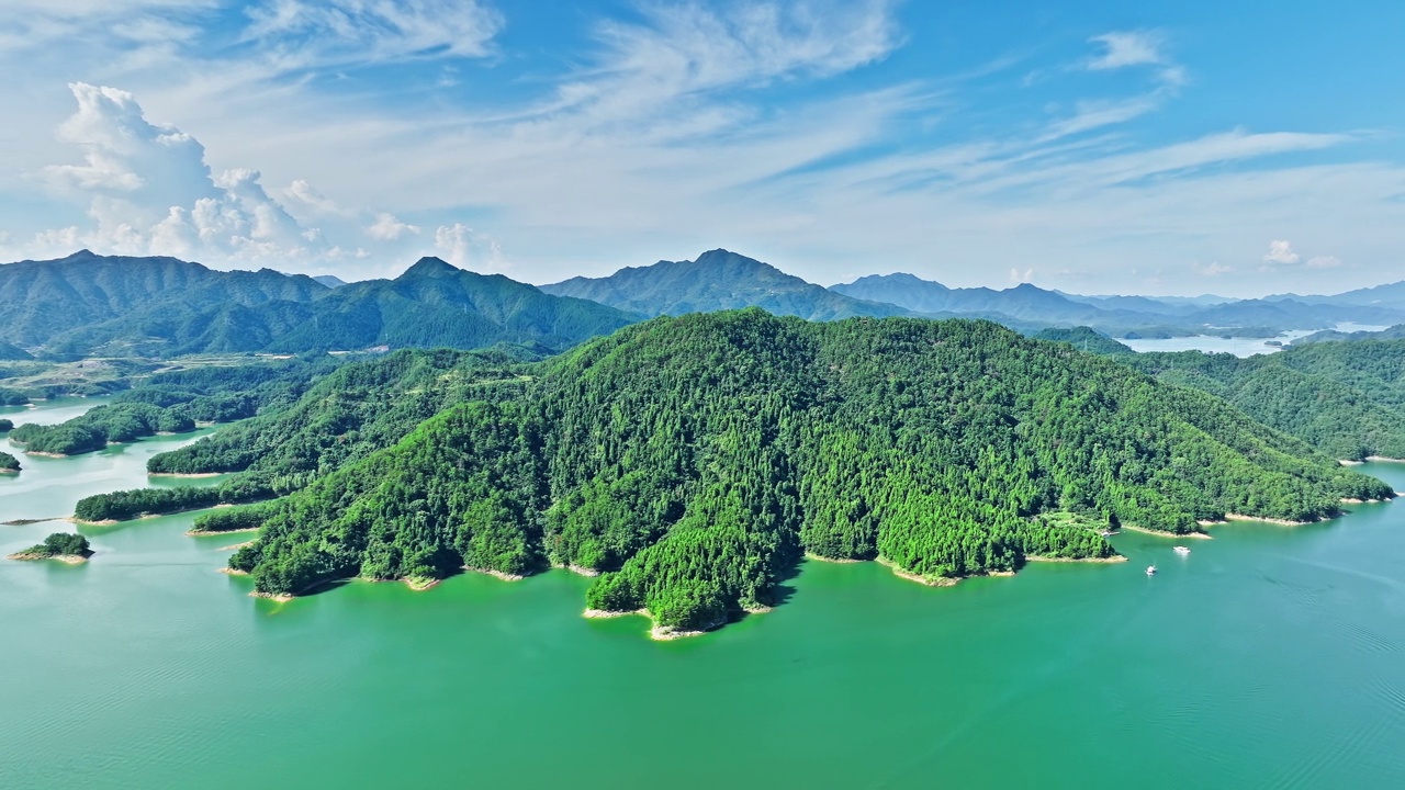 青山绿水自然景观视频素材