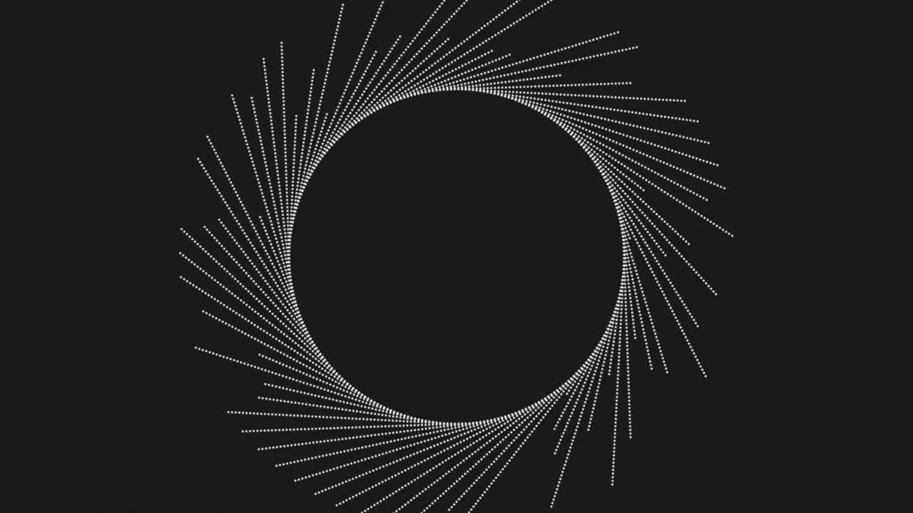 最小圆虚线抽象技术运动背景视频素材